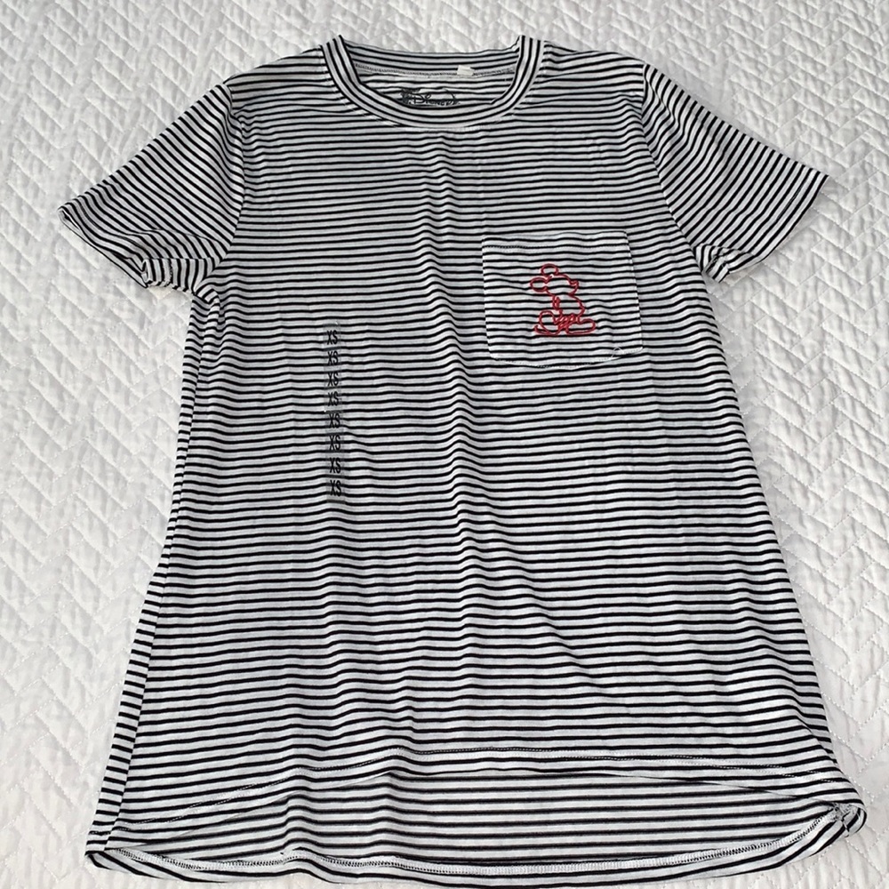 NWOT DISNEY Striped Mickey Mouse tee
